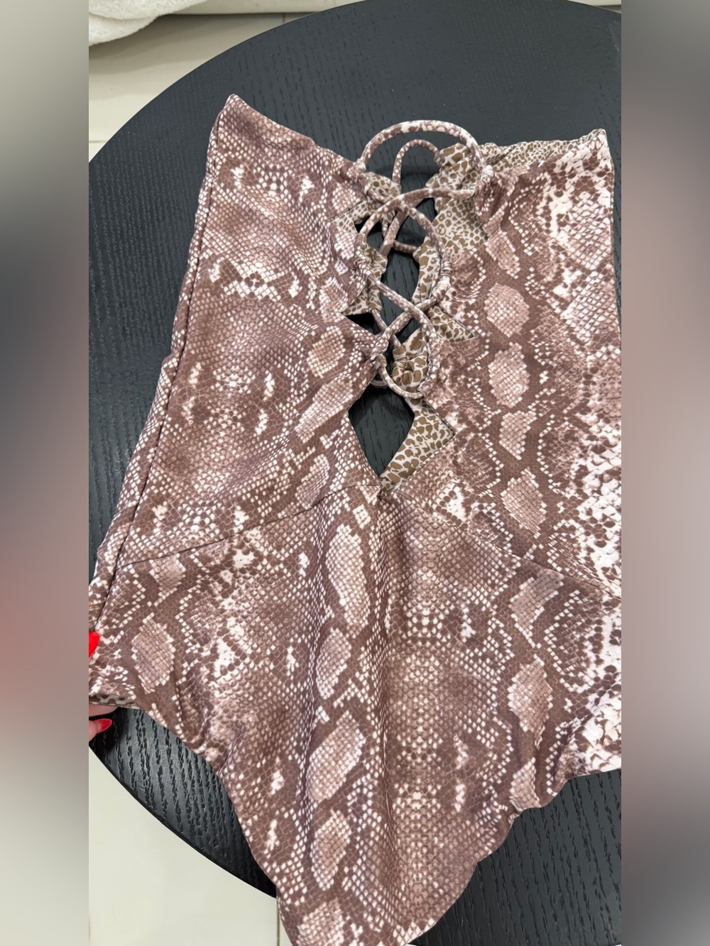 Acacia Swimwear Reversible Snakeskin Print One Piece Bathing Suit - NEVER WORN - Picture 7 of 16